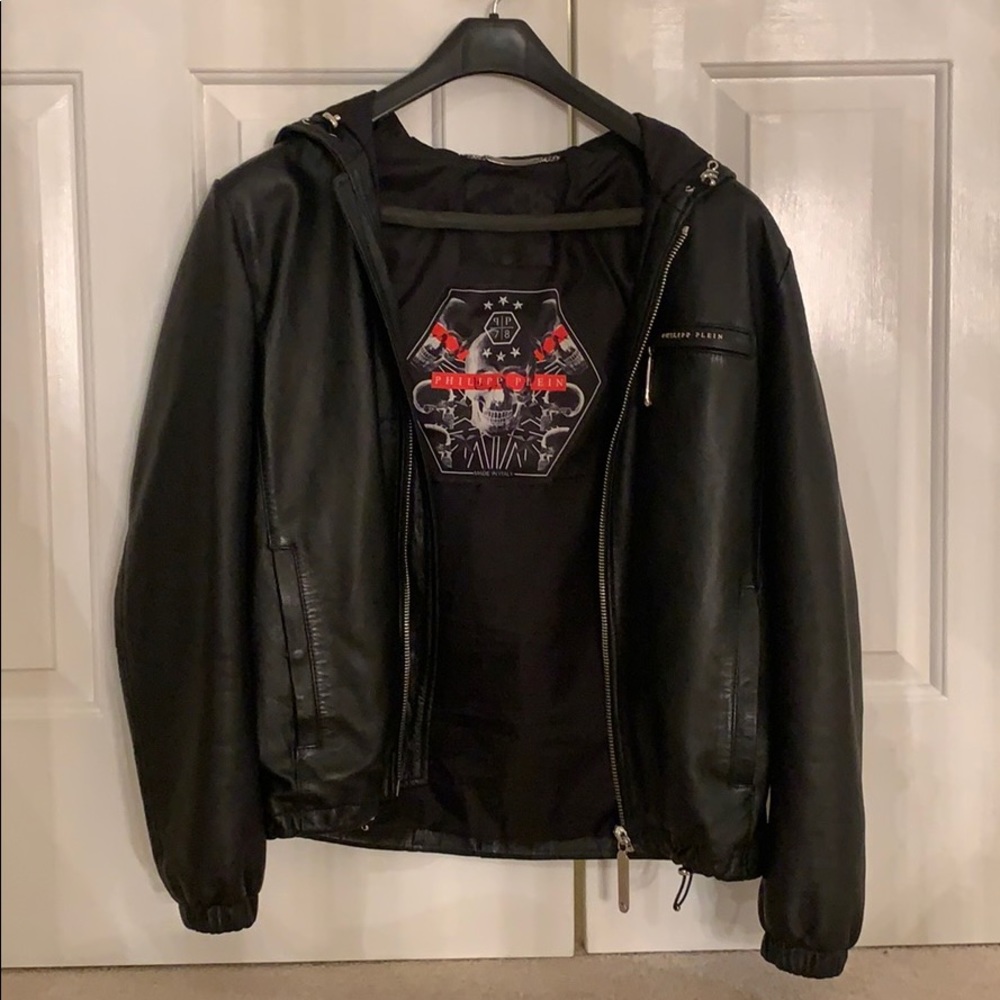 Philipp Plein leather jacket